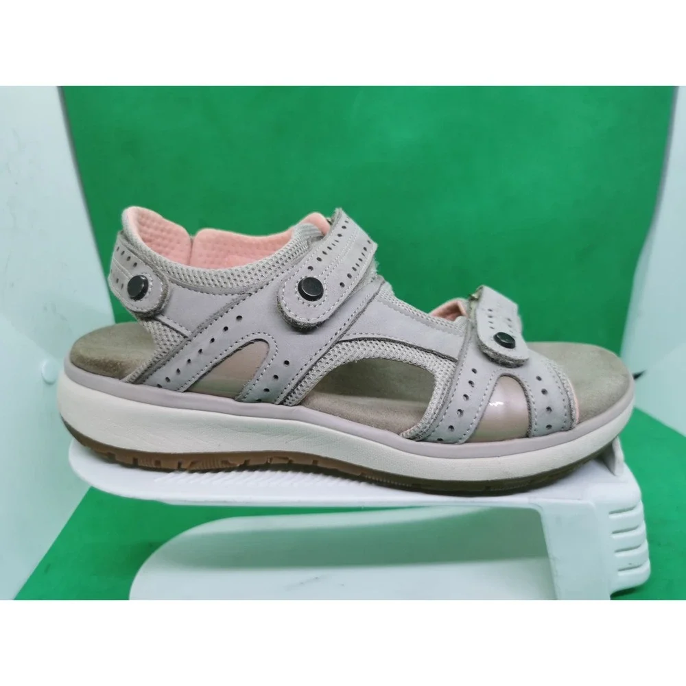 SAS Embark Sandals Womens Sz 8.5 M Taupe Walking Tripad Comfort Adjustable Strap